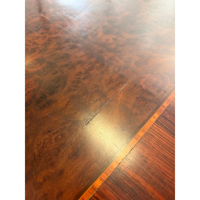 Late 1800’s European Made Heavily Carved Burled Walnut Dining Table For Sale - Image 11 of 12