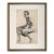 Vintage Art Deco Charcoal Male Nude Figure Drawing by Anne Neumark 1928 For Sale
