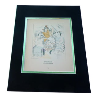 1924 Gazette Du Bon Ton Pochoir "Espagnoles" by Jacques Demachy For Sale