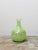 French 1860 Antique Green Opaline Glass Vase For Sale - Image 3 of 7