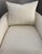 Wood Wren Linen Slipcovered Chair by Community MFG For Sale - Image 7 of 10