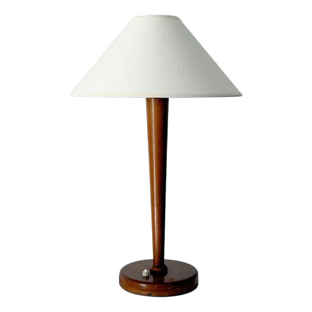Art Deco Table Lamp in Wood, France, 1920 For Sale