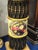 Baroque-Style Black Porcelain Vase With Marble Pedestal & Gold Leaf Details For Sale - Image 4 of 8