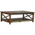 Farmhouse Handmade Carved Cocktail Table for Hallway | Rustic Unique Center Table With Shelf | Distressed Paint Coffee Table | Solid Wood Coffee Table For Sale - Image 3 of 6