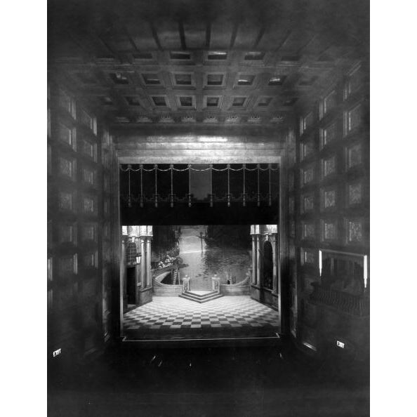 Stage Set 18th October 1929: The stage set for a production of Gilbert and Sullivan's operetta 'The Gondoliers' at the...