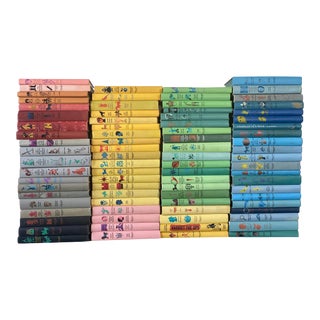 Vintage Rainbow Children's Classic Book Junior Deluxe Editions - 81 Book Collection - Bright Library For Sale