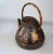 Antique Gilt Inlay Rosewood Kettle or Teapot With Butterflies and Flowers, 19th Century For Sale - Image 4 of 13