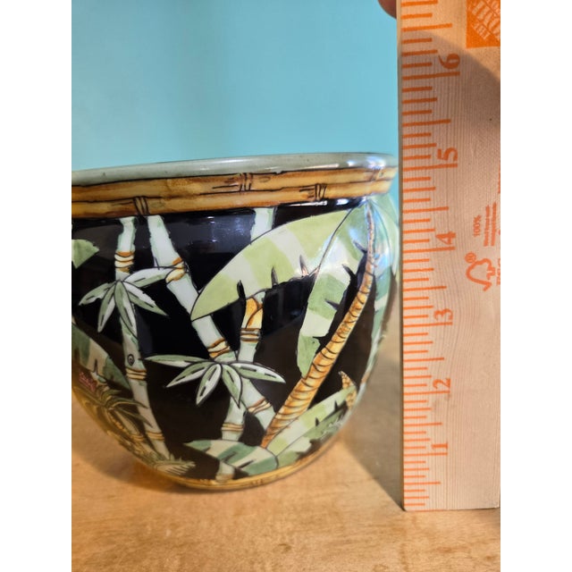 Mid 20th Century Andrea by Sadek ‘Tropical Jungle’ Ceramic Planter For Sale In Los Angeles - Image 6 of 6