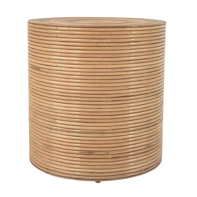 Mid-Century Modern Style of Gabriella Crespi Pencil Reed Side/End Table, 1970 For Sale - Image 3 of 7