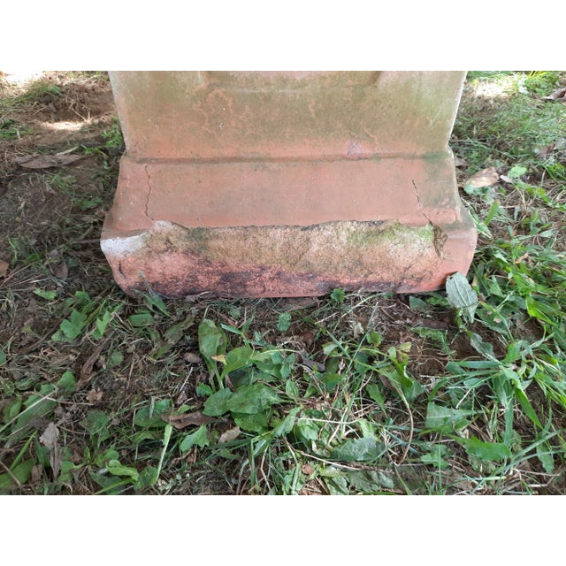 Vintage Italian Terracotta Pedestal For Sale - Image 4 of 8