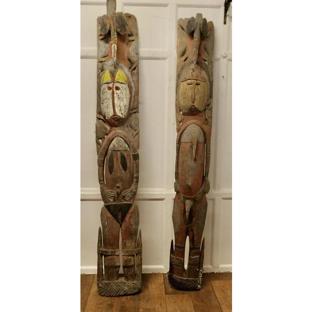 Very Tall African Marriage Figure Panels, 1800s, Set of 2 For Sale - Image 10 of 11