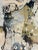 "Wildhorse" — Large Vertical Abstract Painting in Black & Gold, Framed, 28" X 58" For Sale - Image 9 of 9