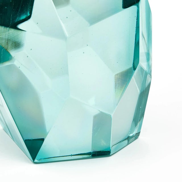 2020s Murano Glass Aquamarine Rock Lamps For Sale - Image 5 of 10