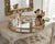 Hollywood Regency Large 18" Round Heavy Mirrored Tray W/Gold Gallery Edge - For Serving, Vanity or Ottoman - Palm Beach Regency, Grandmillennial, Modern Luxe - See Pics For Sale - Image 3 of 8