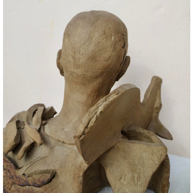 Chestnut Mary Frank " Pablo 1970" Sculpture With Catalog For Sale - Image 8 of 17