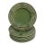 Bordallo Pinheiro Majolica Plates Green Oak Leaf Acorn - Set of 6 For Sale