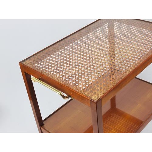 Bar Cart Serving Trolley by Julius Jirasek for Werkstätte Hagenauer, Vienna, 1930s For Sale - Image 6 of 18