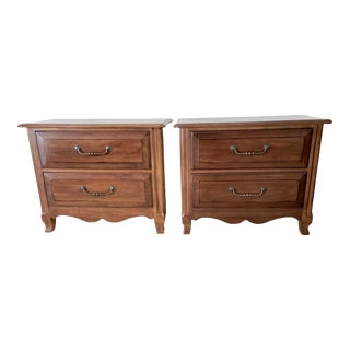 Drexel Heritage "French Countryside" Collection Beside Tables For Sale