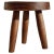 Wood Low Brown Milk Stool by Bicci de' Medici Studio For Sale - Image 7 of 7