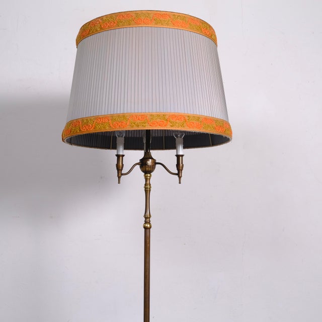 Floor Lamp with Four Lights and Three Arms and Double Switch, 1950s For Sale - Image 3 of 18