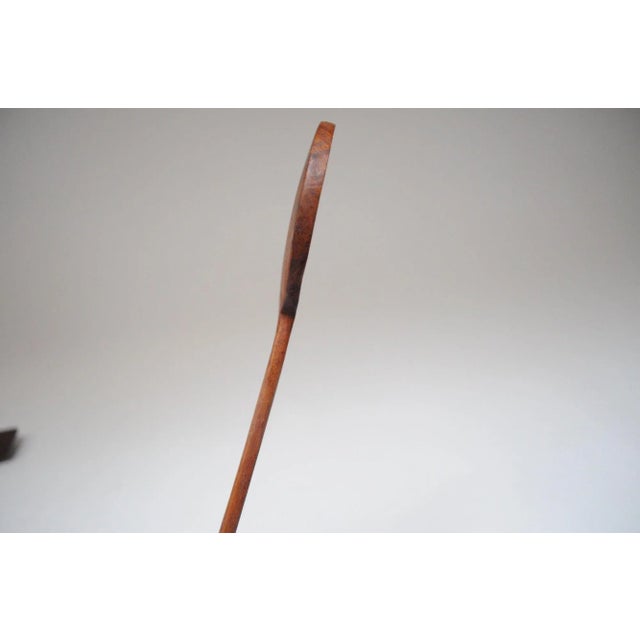 Vintage Hand Carved Teak Modernist Salad Tong Set For Sale - Image 11 of 12