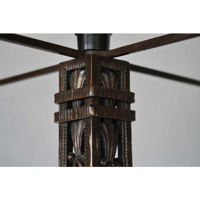 Large French Art Deco Table Lamp by Raymond Subes & Daum 1920s France For Sale - Image 10 of 18