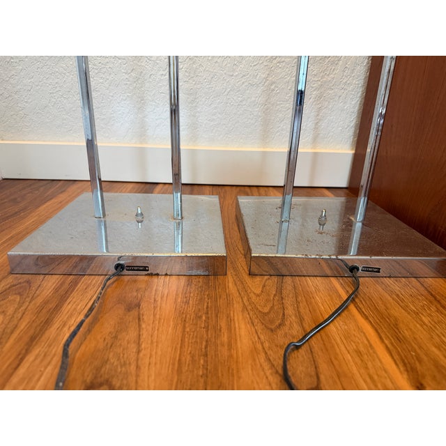 1980s Robert Sonneman Tall Floor Lamp Pair For Sale - Image 12 of 12