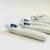 Late 20th Century Late 20th Century Blue and White Flower Chopstick Rests - Set of 8 - Japan For Sale - Image 5 of 7