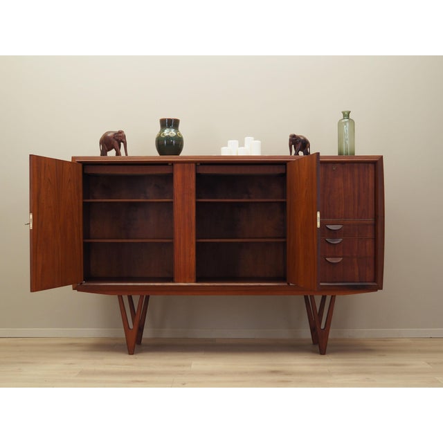 Vintage Danish Teak Highboard by Kurt Østervig, 1960s For Sale - Image 3 of 18