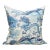 22" Gardens of Chinoise Porcelain Blue Pillow For Sale