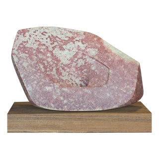 Abstract Stone Sculpture in the style of Barbara Hepworth, 1970s For Sale