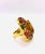 Bochic "Orient" Vintage Multi Tourmaline & Citrine Ring Set In 18K Gold & Silver For Sale - Image 9 of 18