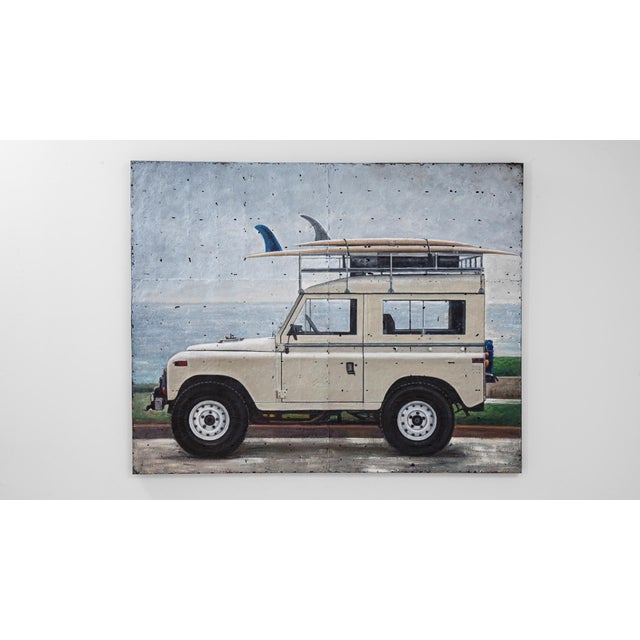 This contemporary work presents a familiar silhouette rendered with striking materiality and atmosphere. A classic...