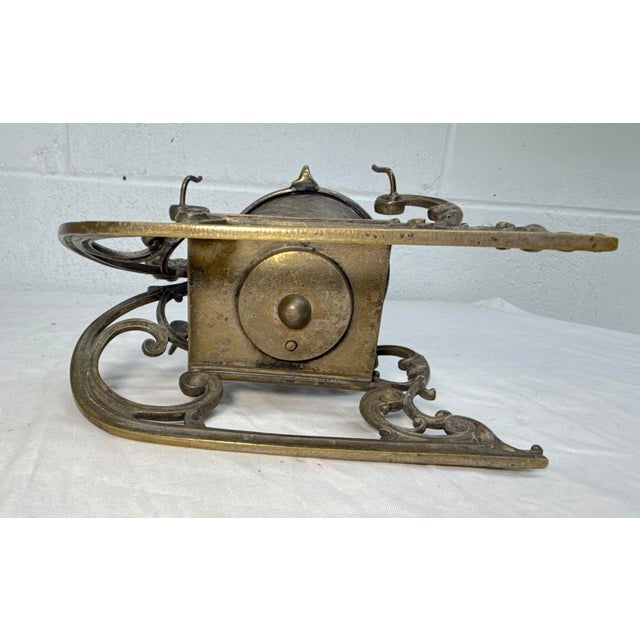 Antique 19th Century Bronze Victorian Sleigh Ring Holder Jewelry Jar Dish For Sale - Image 14 of 14