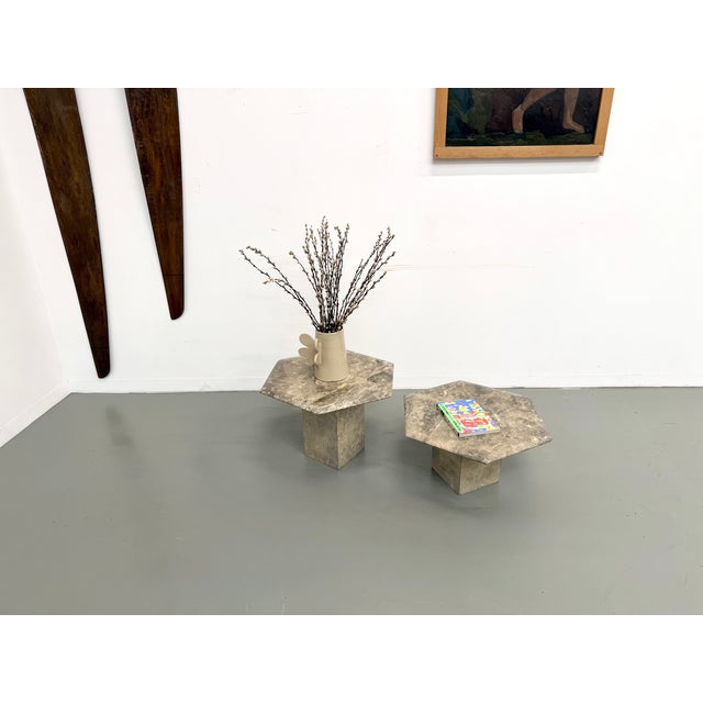 Italian Marble Coffee Tables, 1970, Set of 2 For Sale - Image 10 of 18