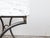French Mid-Century Steel and Bronze Console Table with White Veined Marble Top For Sale In Atlanta - Image 6 of 12