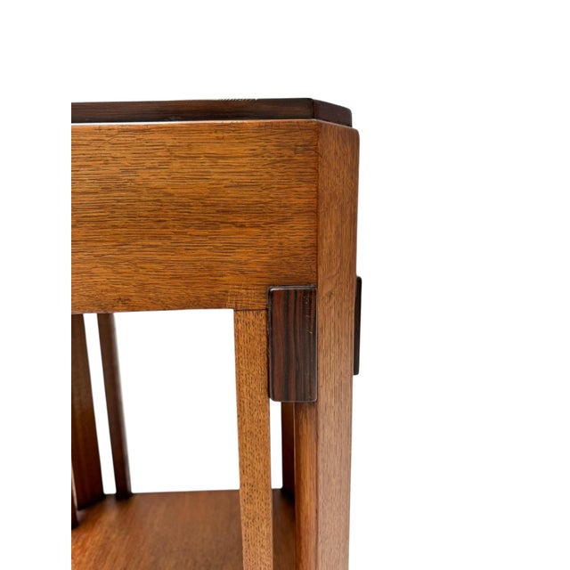 Art Deco Pedestal by Anton Lucas for N.V. Meubelkunst Leiden, 1920s For Sale - Image 3 of 11