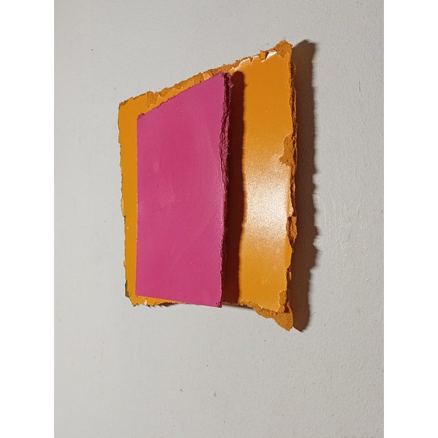 Contemporary Abstract Aerosol on Assembled Masonite (Isorel) "Esperanza" by Andre Debono For Sale - Image 4 of 7