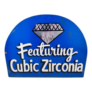 Cubic Zirconia Carnival Ride Sign For Sale