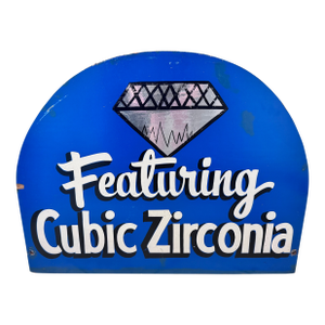 Cubic Zirconia Carnival Ride Sign