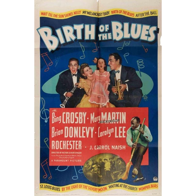 Vintage Poster U.S. One-Sheet (27 × 41 in.), Paramount Pictures. Directed by Victor Schertzinger, starring Bing Crosby,...