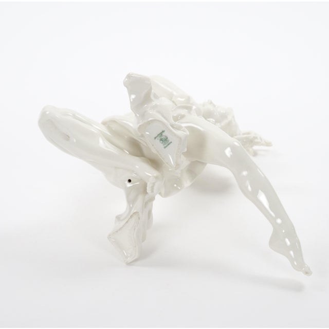 Art Deco German White Glazed Porcelain Dancing Figure, Circa 1920s For Sale - Image 10 of 11