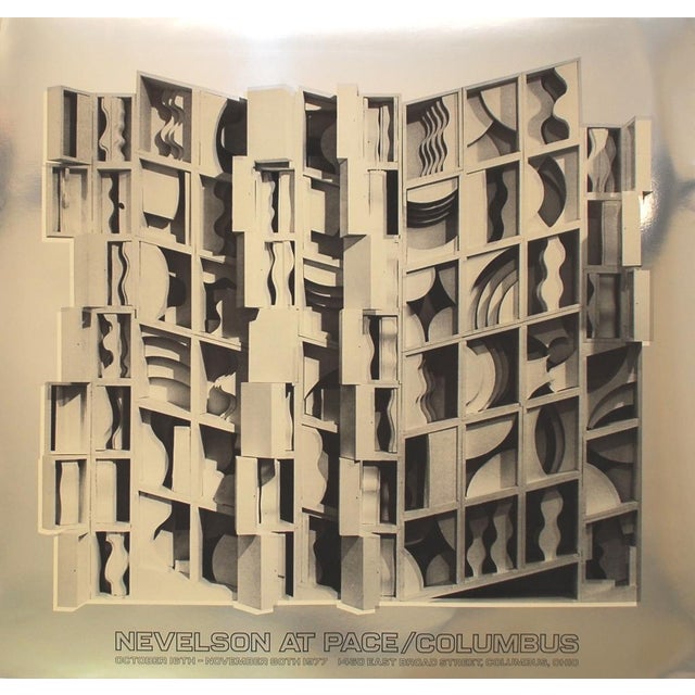 Pace – Columbus by Louise Nevelson is a striking print created for the 1977 exhibition at Pace Gallery in Columbus, Ohio....