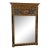 Stunning Regency Style Black & Gold Decorator Mirror For Sale