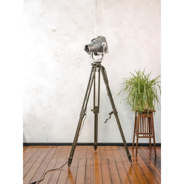 Mid-Century Modern Patt 23 Spotlight Floor Lamp in Bead-Blasted Aluminium from Strand Electric, England, 1960s For Sale - Image 3 of 16