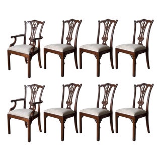Vintage Chippendale Dining Chairs by Maitland-Smith, Set of 8 For Sale