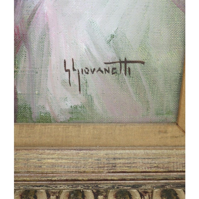 Giordano Giovanetti Italian Portrait Painting of an Exotic Woman, 1950's For Sale - Image 4 of 11