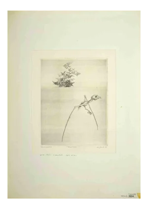 Leo Guida, Il Solitario, Original Etching, 1972