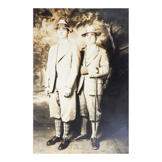 Vintage 1920s Photograph Sharp Dressed Men in Knickers For Sale