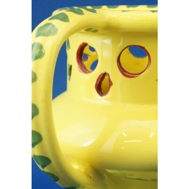 Majolica Ceramic Drink if You Can Jug Vase from Cooperativa Ceramica Imola, Italy, 1920s For Sale - Image 12 of 16